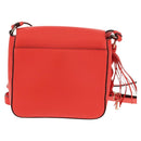 Salvatore Ferragamo Gancini Shoulder Bag Leather Red Gold Auth 145623V-2