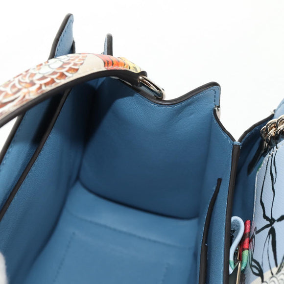 Salvatore Ferragamo Vala Hand Bag Leather 2way Multicolor Gold Auth 145624SAV
