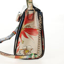 Salvatore Ferragamo Vala Hand Bag Leather 2way Multicolor Gold Auth 145624SAV-3