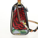 Salvatore Ferragamo Vala Hand Bag Leather 2way Multicolor Gold Auth 145624SAV-4