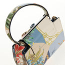 Salvatore Ferragamo Vala Hand Bag Leather 2way Multicolor Gold Auth 145624SAV-6