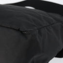 PRADA Shoulder Bag Nylon Black Gold Auth 145625-15