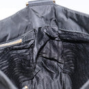 PRADA Shoulder Bag Nylon Black Gold Auth 145625-20