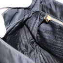 PRADA Shoulder Bag Nylon Black Gold Auth 145625-21
