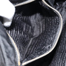 PRADA Shoulder Bag Nylon Black Gold Auth 145625-23