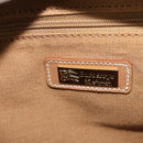 Burberrys Nova Check Shoulder Bag PVC Leather Blue Gold Auth 145629-16