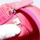 PRADA Hand Bag Nylon Pink Silver Auth 145650-20