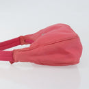 PRADA Hand Bag Nylon Pink Silver Auth 145650-5
