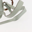 GUCCI Bamboo Backpack Suede Outlet Light Blue Gold 003 2058 9016 Auth 145652-9