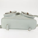 GUCCI Bamboo Backpack Suede Outlet Light Blue Gold 003 2058 9016 Auth 145652-5