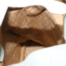 GUCCI Bamboo Backpack Suede Outlet Light Blue Gold 003 2058 9016 Auth 145652-26