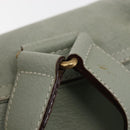 GUCCI Bamboo Backpack Suede Outlet Light Blue Gold 003 2058 9016 Auth 145652-8
