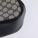 GUCCI GG Supreme Sherry Line Shoulder Bag PVC Navy Gold 72 02 024 Auth 145654-16