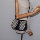 GUCCI GG Supreme Sherry Line Shoulder Bag PVC Navy Gold 72 02 024 Auth 145654-22