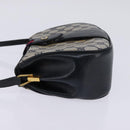 GUCCI GG Supreme Sherry Line Shoulder Bag PVC Navy Gold 72 02 024 Auth 145654-3