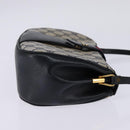 GUCCI GG Supreme Sherry Line Shoulder Bag PVC Navy Gold 72 02 024 Auth 145654-4