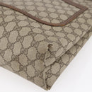 GUCCI GG Supreme Web Sherry Line Tote Bag PVC Beige Red 89 02 003 Auth 145657-14