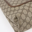 GUCCI GG Supreme Web Sherry Line Tote Bag PVC Beige Red 89 02 003 Auth 145657-15