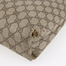 GUCCI GG Supreme Web Sherry Line Tote Bag PVC Beige Red 89 02 003 Auth 145657-9