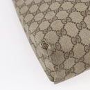GUCCI GG Supreme Web Sherry Line Tote Bag PVC Beige Red 89 02 003 Auth 145657-16