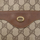 GUCCI GG Supreme Web Sherry Line Tote Bag PVC Beige Red 89 02 003 Auth 145657-17