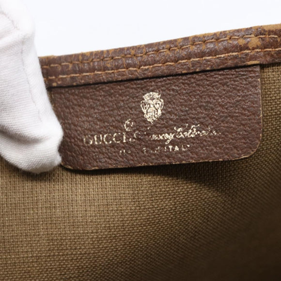 GUCCI GG Supreme Web Sherry Line Tote Bag PVC Beige Red 89 02 003 Auth 145657