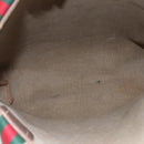 GUCCI GG Supreme Web Sherry Line Tote Bag PVC Beige Red 89 02 003 Auth 145657-10