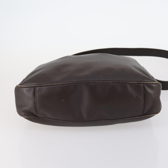 GUCCI Bamboo Shoulder Bag Leather 2way Brown Gold 001 1781 1577 0 Auth 145658