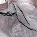 GUCCI Bamboo Shoulder Bag Leather 2way Brown Gold 001 1781 1577 0 Auth 145658-20