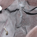 GUCCI Bamboo Shoulder Bag Leather 2way Brown Gold 001 1781 1577 0 Auth 145658-21