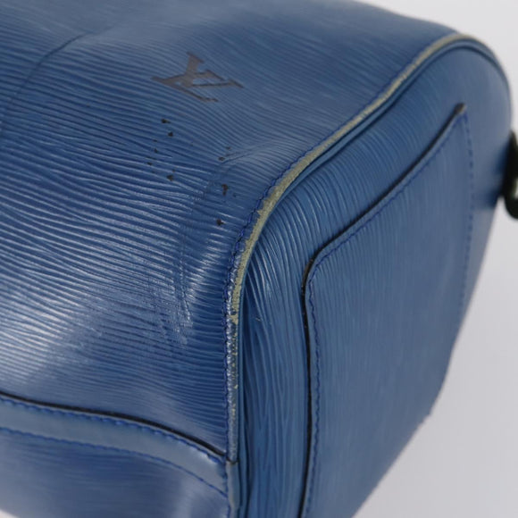LOUIS VUITTON Epi Speedy 30 Hand Bag Toledo Blue M43005 LV Auth 145662