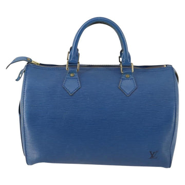 LOUIS VUITTON Epi Speedy 30 Hand Bag Toledo Blue M43005 LV Auth 145662 - 0
