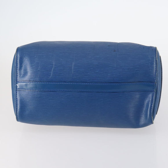 LOUIS VUITTON Epi Speedy 30 Hand Bag Toledo Blue M43005 LV Auth 145662