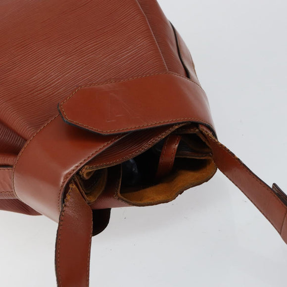 LOUIS VUITTON Epi Sac Depaule GM Shoulder Bag Brown M80193 LV Auth 145664