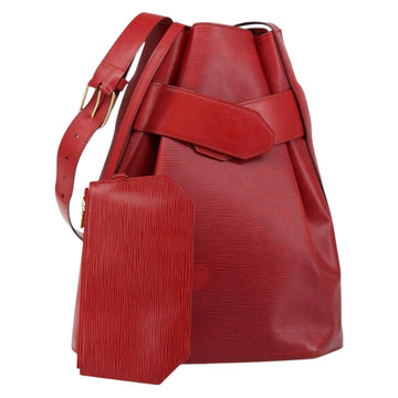 LOUIS VUITTON Epi Sac Depaule GM Shoulder Bag Red M80197 LV Auth 145665