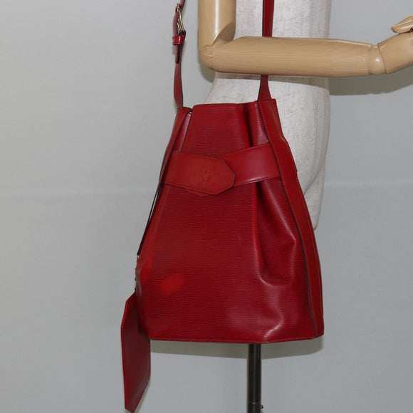 LOUIS VUITTON Epi Sac Depaule GM Shoulder Bag Red M80197 LV Auth 145665
