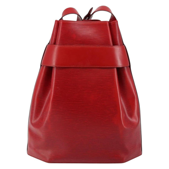LOUIS VUITTON Epi Sac Depaule GM Shoulder Bag Red M80197 LV Auth 145665