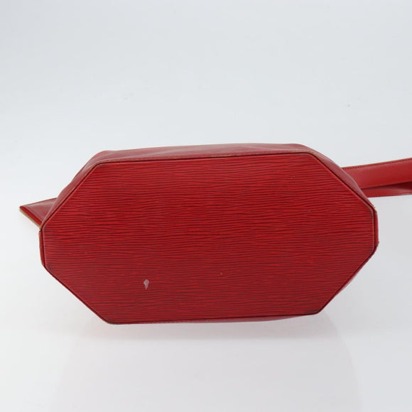 LOUIS VUITTON Epi Sac Depaule GM Shoulder Bag Red M80197 LV Auth 145665