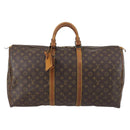 LOUIS VUITTON Monogram Keepall 55 Boston Bag M41424 LV Auth 145680-13