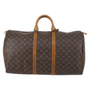LOUIS VUITTON Monogram Keepall 55 Boston Bag M41424 LV Auth 145680-2