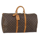LOUIS VUITTON Monogram Keepall 55 Boston Bag M41424 LV Auth 145681-1