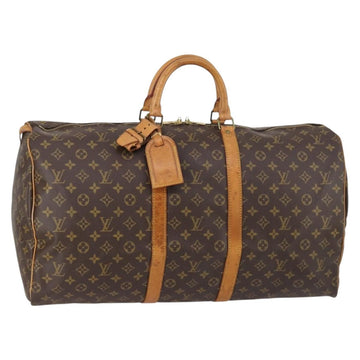 LOUIS VUITTON Monogram Keepall 55 Boston Bag M41424 LV Auth 145681