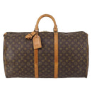 LOUIS VUITTON Monogram Keepall 55 Boston Bag M41424 LV Auth 145681-13