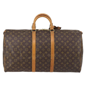 LOUIS VUITTON Monogram Keepall 55 Boston Bag M41424 LV Auth 145681 - 0