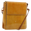 LOUIS VUITTON Monogram Vernis Motto Accessory Pouch Beige M91136 LV Auth 145682-1