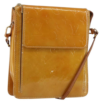 LOUIS VUITTON Monogram Vernis Motto Accessory Pouch Beige M91136 LV Auth 145682