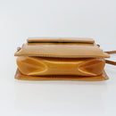 LOUIS VUITTON Monogram Vernis Motto Accessory Pouch Beige M91136 LV Auth 145682-10