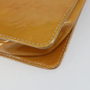 LOUIS VUITTON Monogram Vernis Motto Accessory Pouch Beige M91136 LV Auth 145682-13