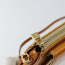 LOUIS VUITTON Monogram Vernis Motto Accessory Pouch Beige M91136 LV Auth 145682-16