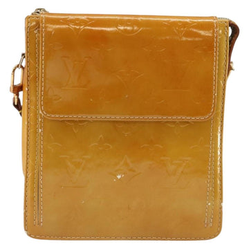 LOUIS VUITTON Monogram Vernis Motto Accessory Pouch Beige M91136 LV Auth 145682 - 0